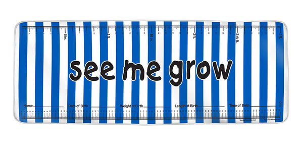 Navy Stripes See Me Grow™ Mat